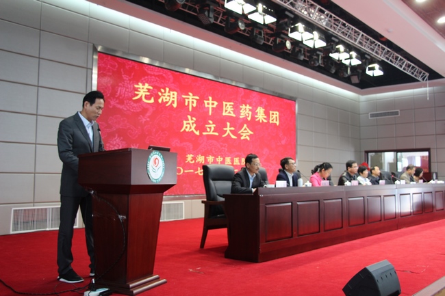 乘十九大春風(fēng) 譜中醫(yī)藥發(fā)展新曲 ——蕪湖市中醫(yī)藥集團成立大會順利舉行(圖6)