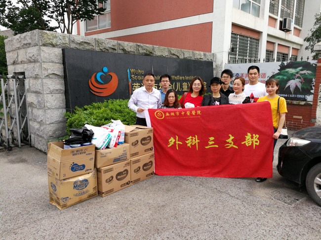 兒童節(jié)前夕，外三支部黨員為福利院兒童送去節(jié)日慰問(圖1)