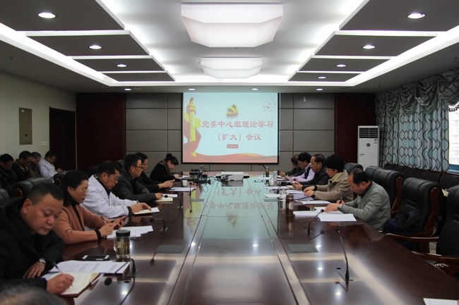 黨委召開中心組理論學(xué)習(xí)（擴(kuò)大）會議    開展“六清六提升”專題學(xué)習(xí)研討(圖1)