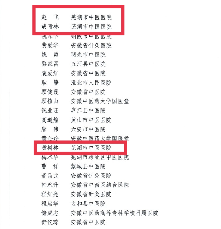 【喜報(bào)】蕪湖市中醫(yī)醫(yī)院多人獲評(píng)第二屆安徽省國醫(yī)名師、第三屆安徽省名中醫(yī)、第一屆安徽省名中藥師(圖5)